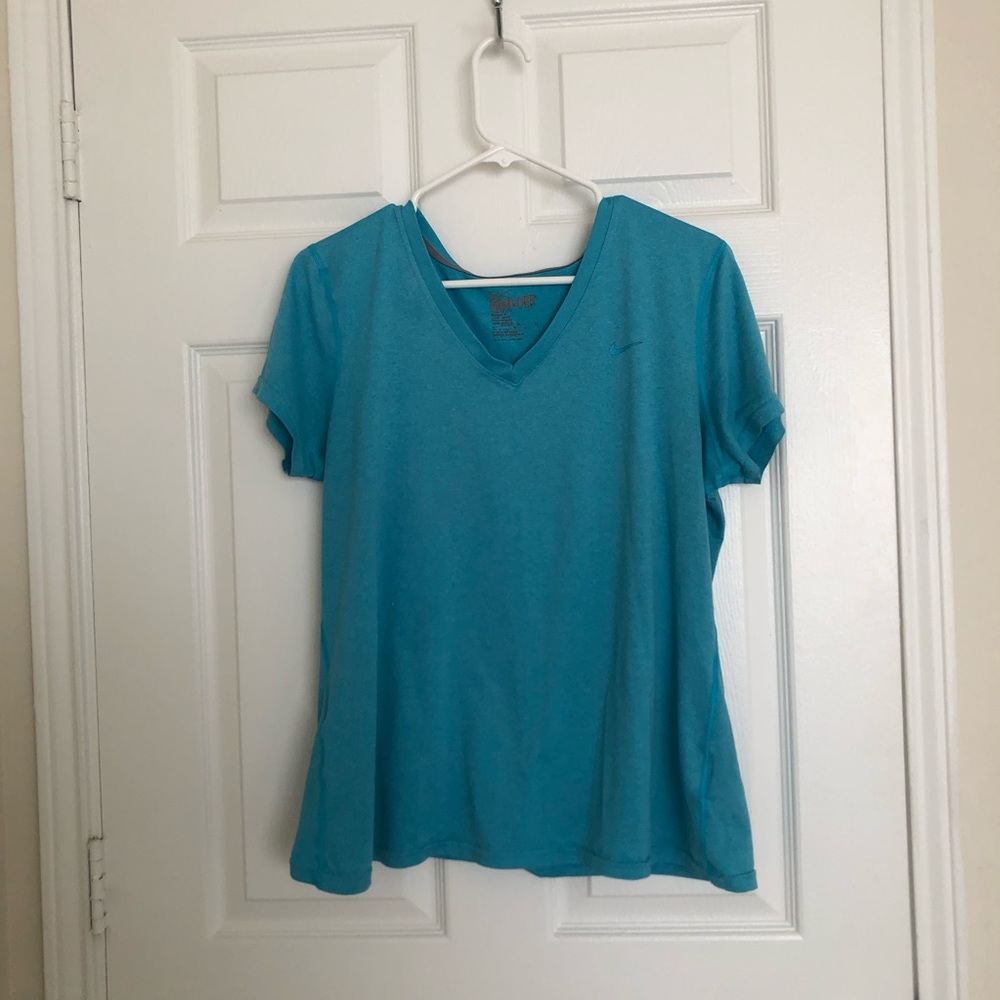 Nike dri fit v neck athletic top